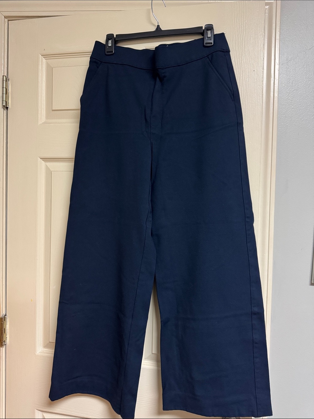 Gloria Vanderbilt Navy Wide-Leg Knit Pants
